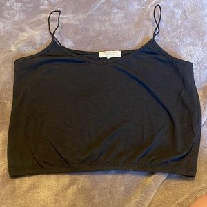 Black tank top
